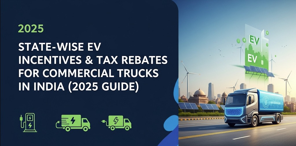 State-Wise EV Incentives & Tax Rebates for Commercial Trucks in India