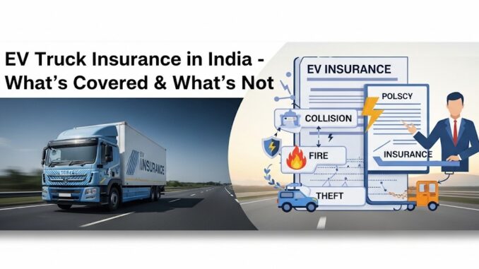 EV Truck Insurance in India – What’s Covered & What’s Not