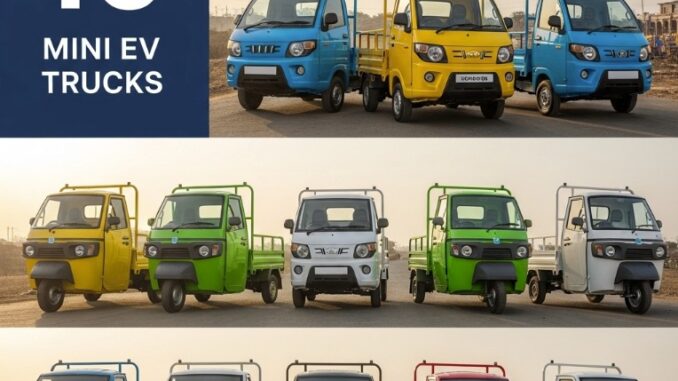 Top 10 Cheapest Mini EV Trucks & Loaders in India Top 10 Cheapest Mini EV Trucks & Loaders in India