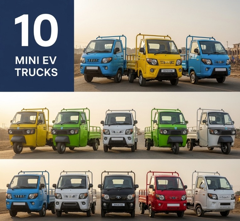 Top 10 Cheapest Mini EV Trucks & Loaders in India