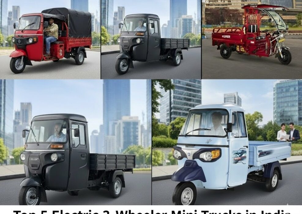 Top 5 Electric 3-Wheeler Mini Trucks in India