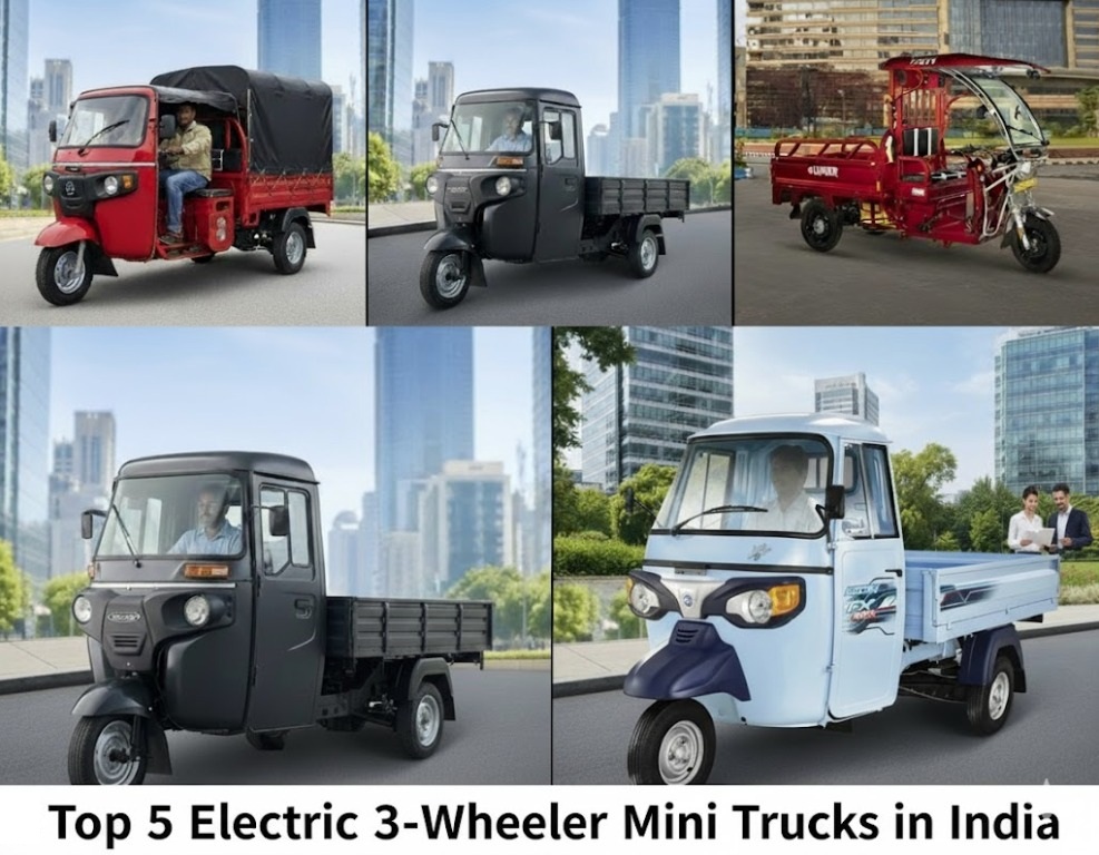 Top 5 Electric 3-Wheeler Mini Trucks in India