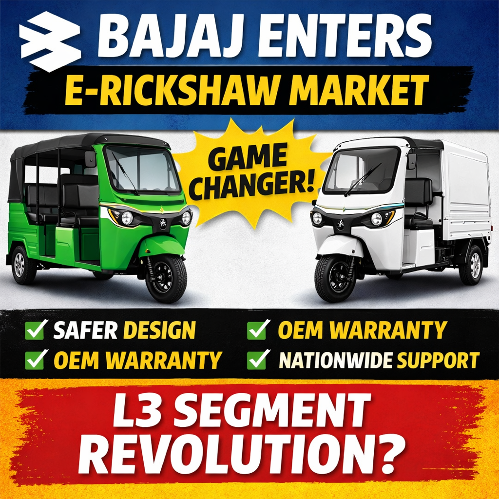 Bajaj Auto’s Entry into Electric E-Rickshaws