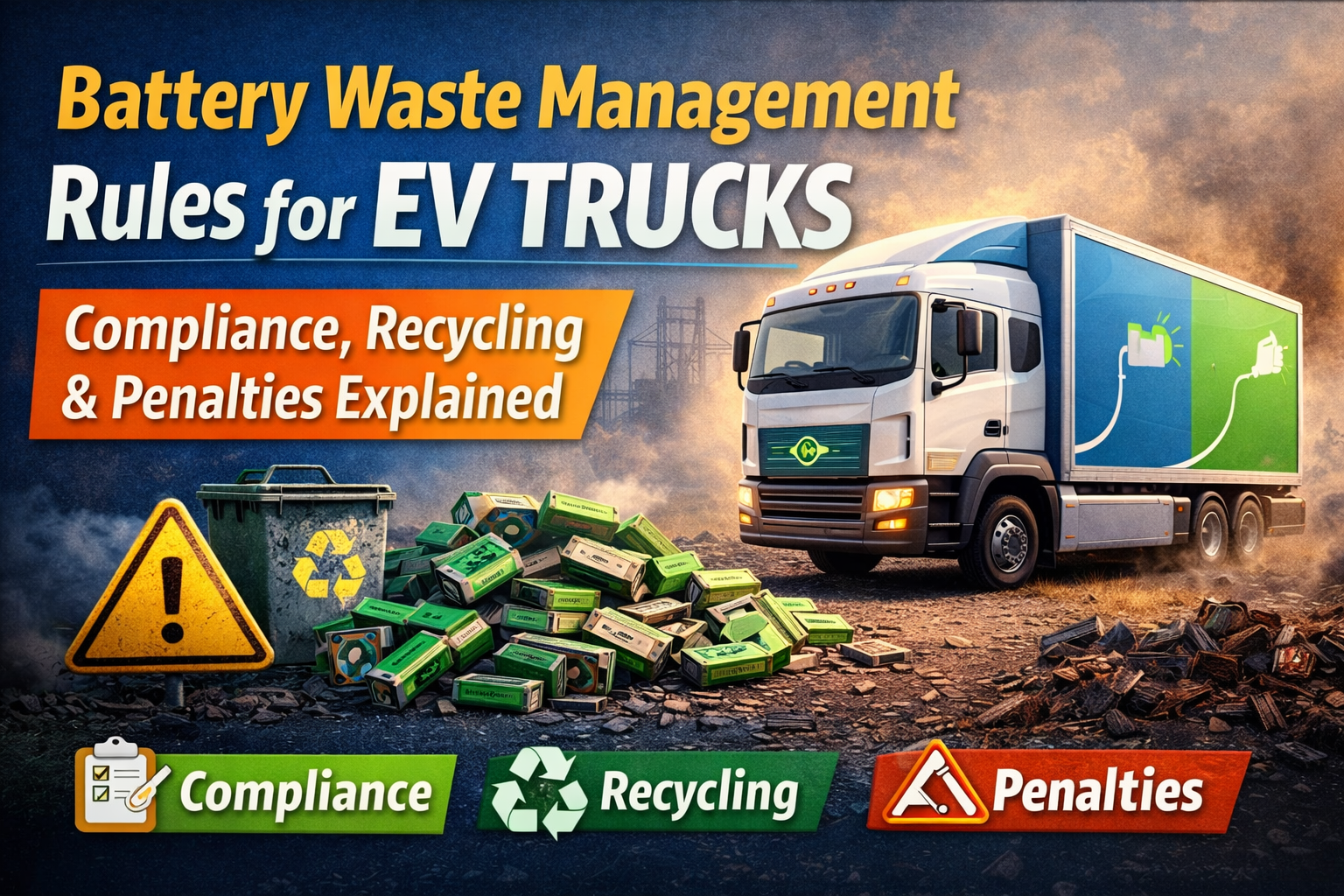 Battery Waste Management Rules for EV Trucks