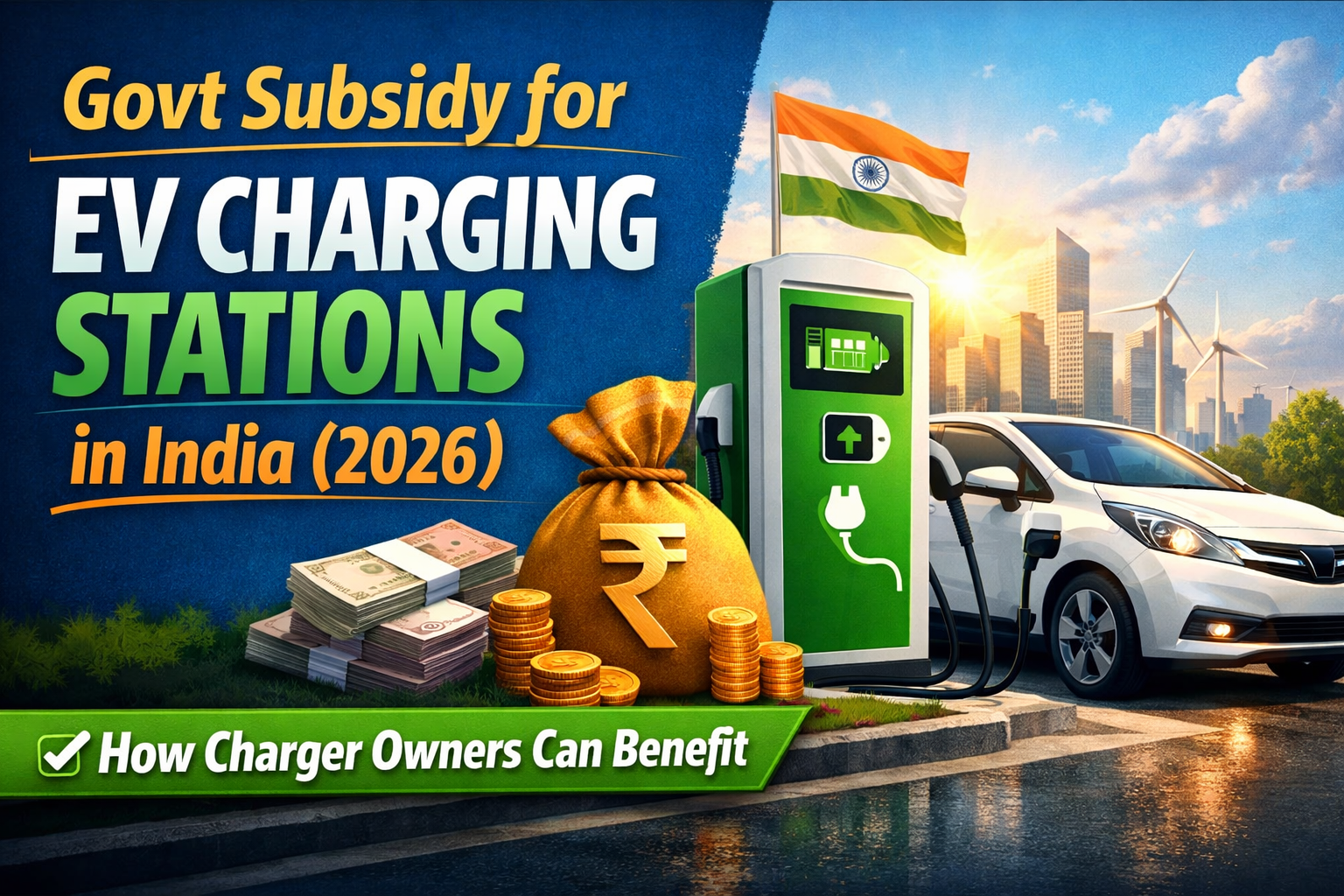 Govt Subsidy for EV Charging Stations in India