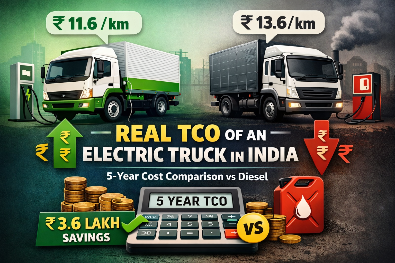 Real TCO of an Electric Truck in India
