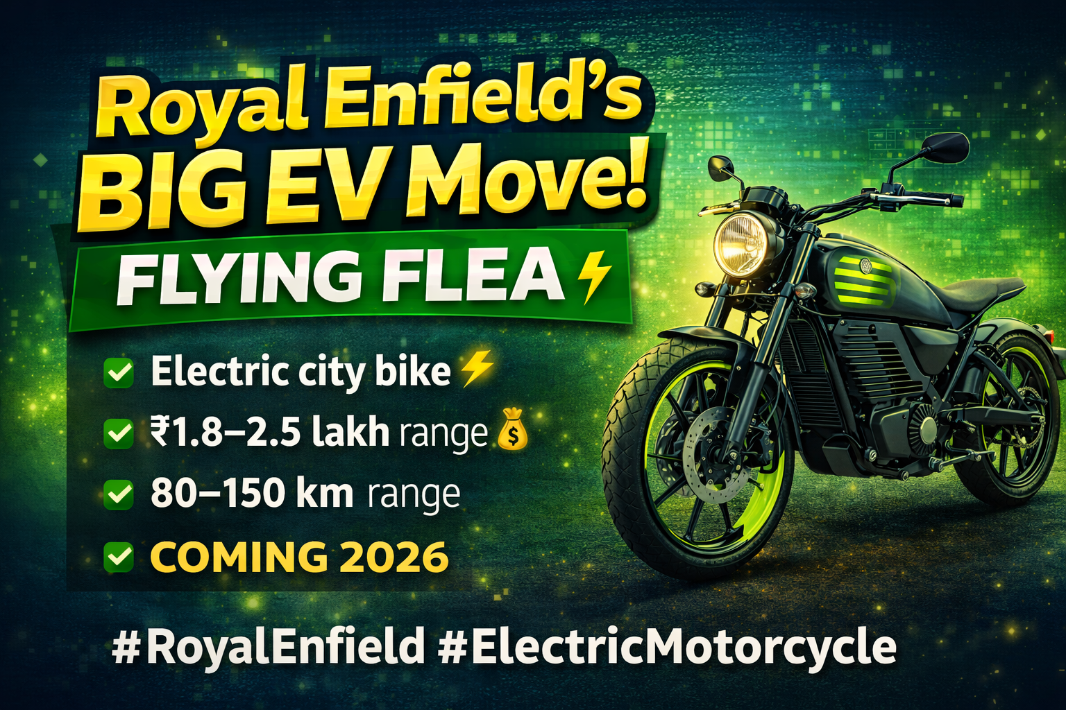 Flying Flea Electric Motorcycles in India: Royal Enfield