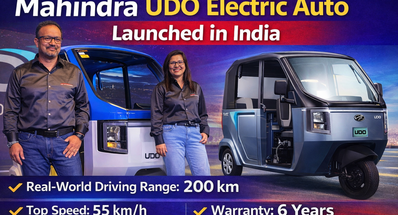 Mahindra UDO Electric Auto Launched