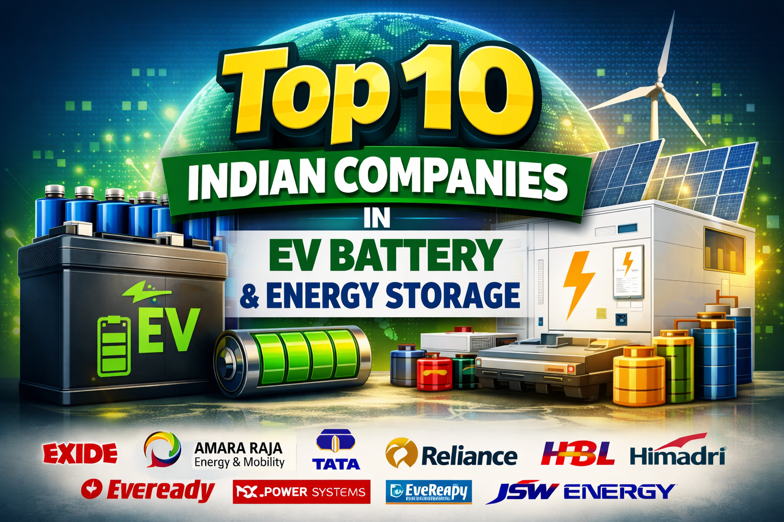 Top 10 Listed Electric Vehicle Battery Manufacturers in India