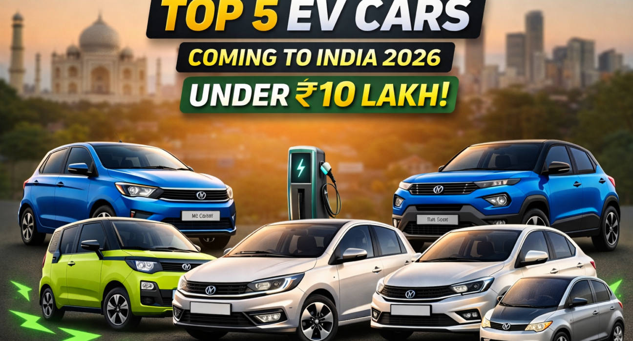 Top 5 Affordable Electric Cars Launching in India Under ₹10 Lakh in 2026