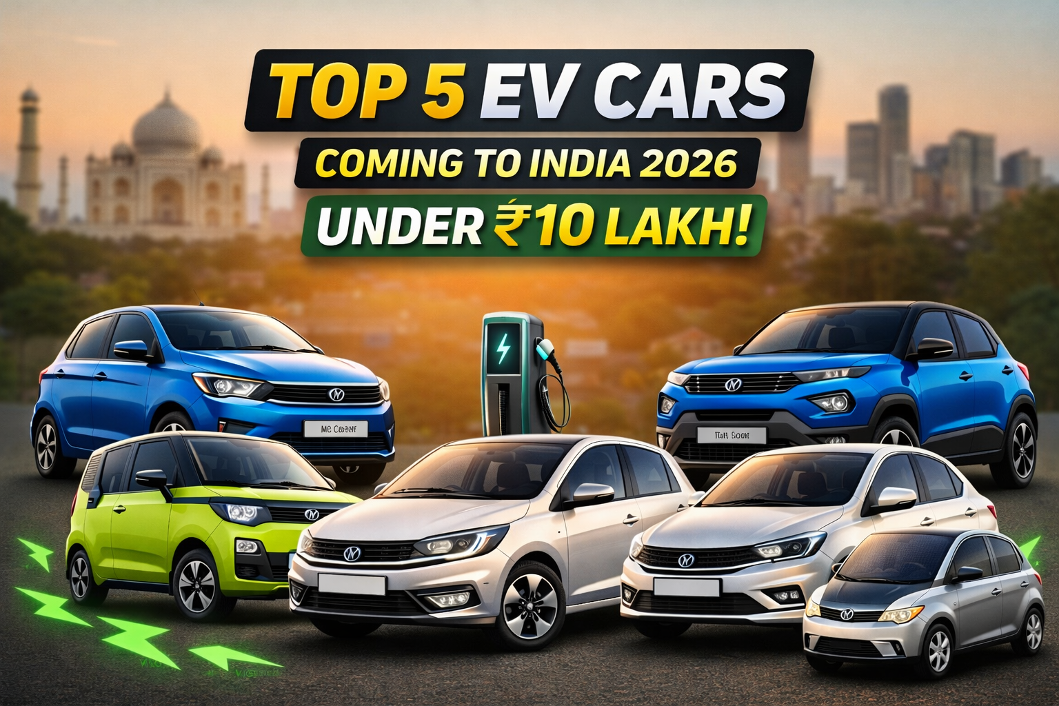 Top 5 Affordable Electric Cars Launching in India Under ₹10 Lakh in 2026