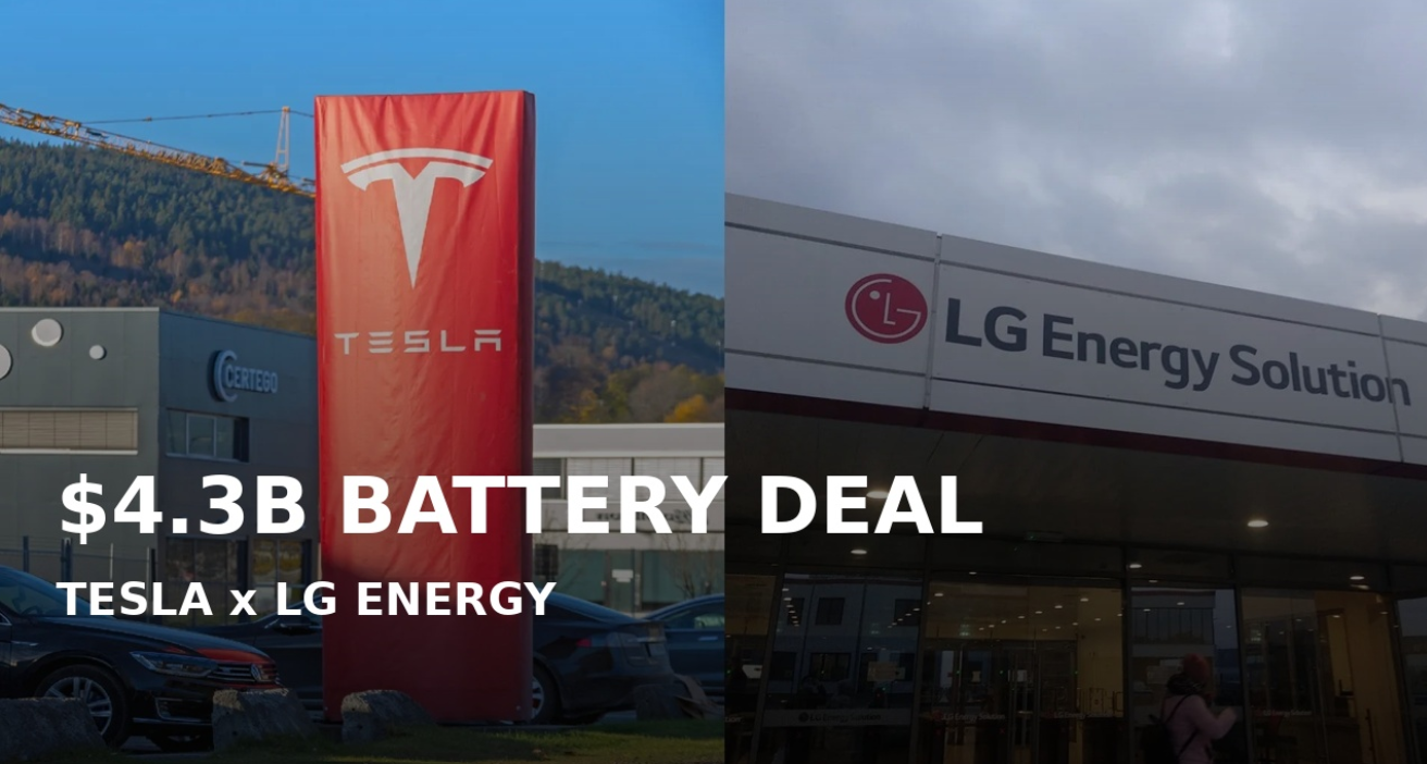 Tesla Secures $4.3 Billion Battery Deal with LG Energy Solution to Boost EV Production