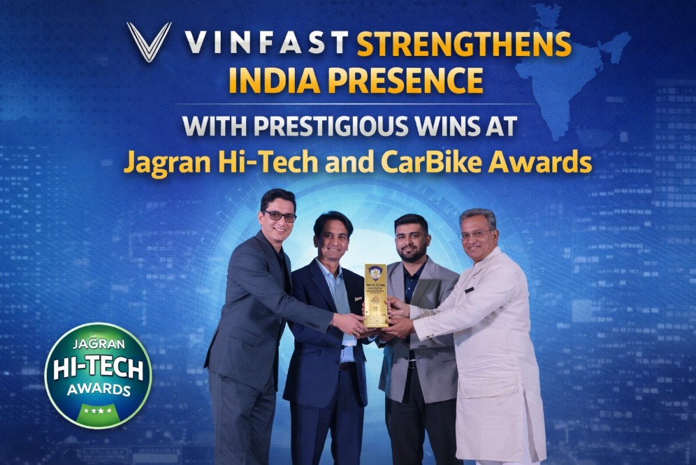 VinFast Strengthens India Presence with Wins at Jagran Hi-Tech and CarBike Awards