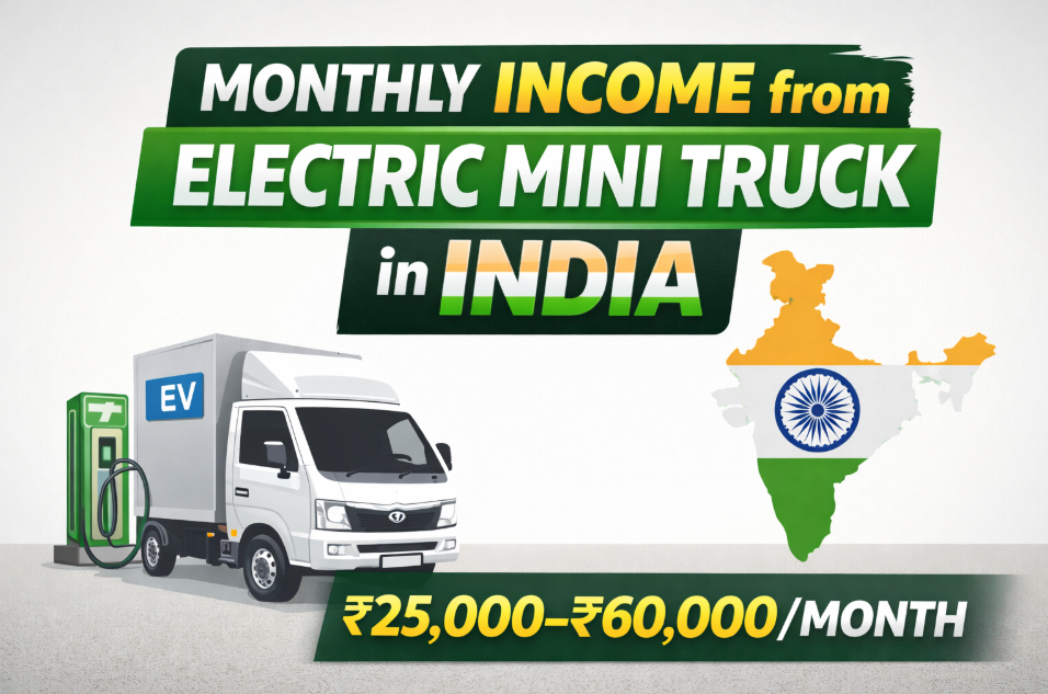 Monthly Income from Electric Mini Truck in India